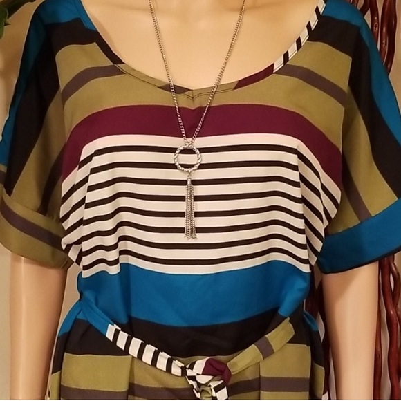 Modcloth Poema Belted Tunic Large - Picture 4 of 6